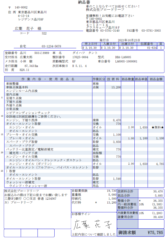 クラウド型業務支援システム 整備・鈑金・サービスステーション｜ブロードリーフ